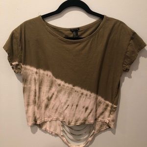 Tye-dye crop top